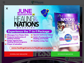 'enterthehealingschool.org' screenshot