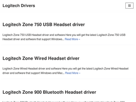 'drivers-logitech.com' screenshot