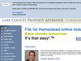 'lakecopropappr.com' screenshot