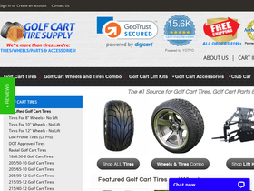 'golfcarttiresupply.com' screenshot