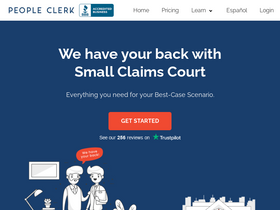 'peopleclerk.com' screenshot