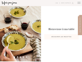'troisfoisparjour.com' screenshot