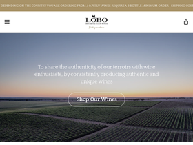 lobovwines.com homepage screenshot