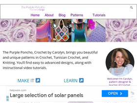 'thepurpleponcho.com' screenshot