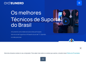'encontreumnerd.com.br' screenshot