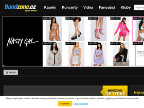 'bandzone.cz' screenshot