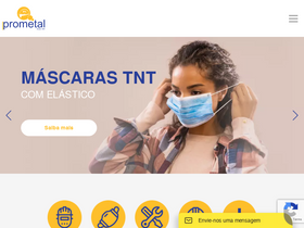 'prometalepis.com.br' screenshot