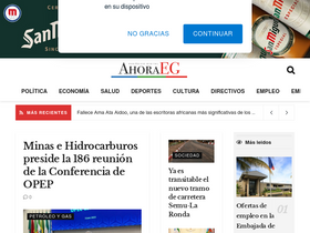 'ahoraeg.com' screenshot