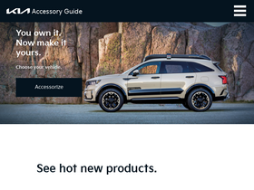'kiaaccessoryguide.com' screenshot