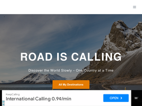 'roadiscalling.com' screenshot