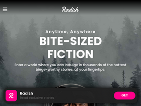 'radishfiction.com' screenshot