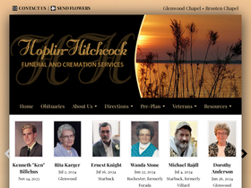 'hoplinfuneralhome.com' screenshot