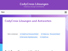 'codycrossloesungen.de' screenshot