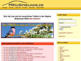 'priusfreunde.de' screenshot