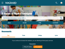 'magnard.fr' screenshot