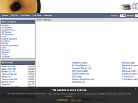 'hifidatabase.com' screenshot