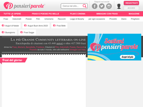 'pensieriparole.it' screenshot