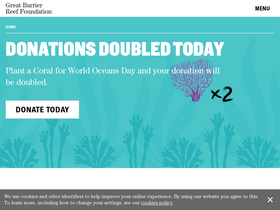 'barrierreef.org' screenshot