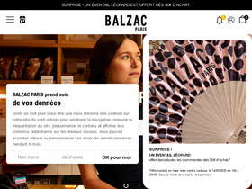 'balzac-paris.fr' screenshot