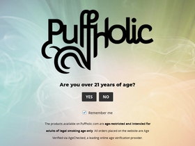 'puffholic.com' screenshot