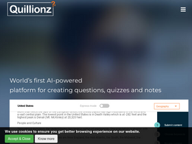 'quillionz.com' screenshot