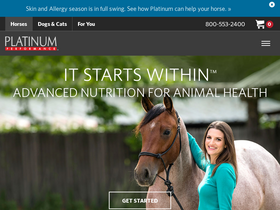 'platinumperformance.com' screenshot