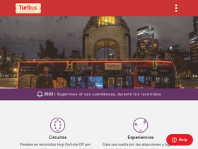 'turibus.com.mx' screenshot