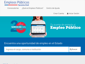 'empleospublicos.cl' screenshot