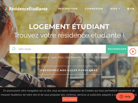 'residenceetudiante.fr' screenshot