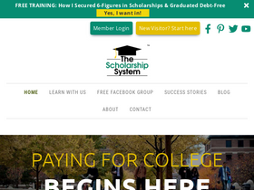 'thescholarshipsystem.com' screenshot