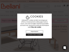 'beliani.it' screenshot