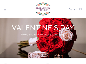 Florabunda Designs Florist homepage screenshot