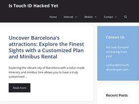 'istouchidhackedyet.com' screenshot