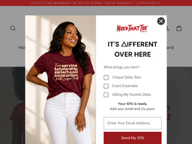 needthattee.com homepage screenshot