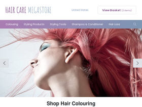 'haircaremegastore.com' screenshot