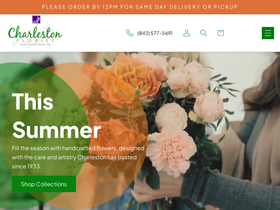 charlestonflorist.com homepage screenshot