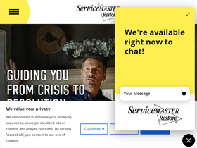 'servicemasterrestore.com' screenshot