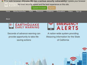 'calalerts.org' screenshot