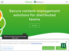 'alfresco.com' screenshot