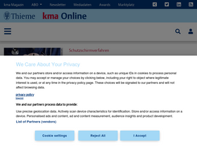 'kma-online.de' screenshot