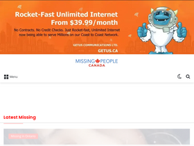 'missingpeople.ca' screenshot