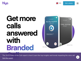 'hiya.com' screenshot