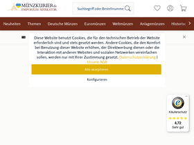 'muenzkurier.de' screenshot