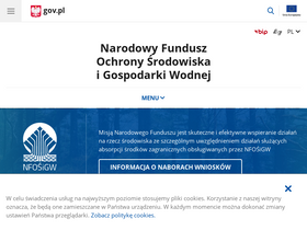 'oze.nfosigw.gov.pl' screenshot