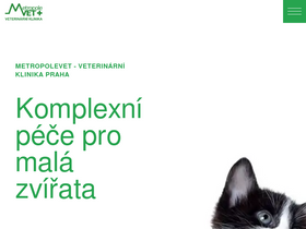 'metropolevet.cz' screenshot