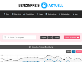 'benzinpreis-aktuell.de' screenshot