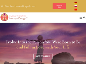 'evolutionaryhumandesign.com' screenshot