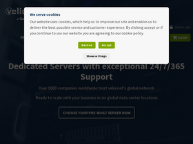 'velia.net' screenshot