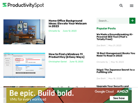 'productivityspot.com' screenshot
