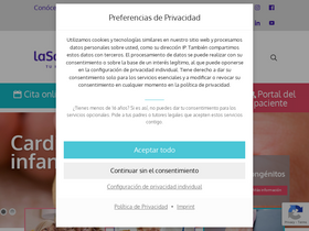 'lasaludhospital.es' screenshot